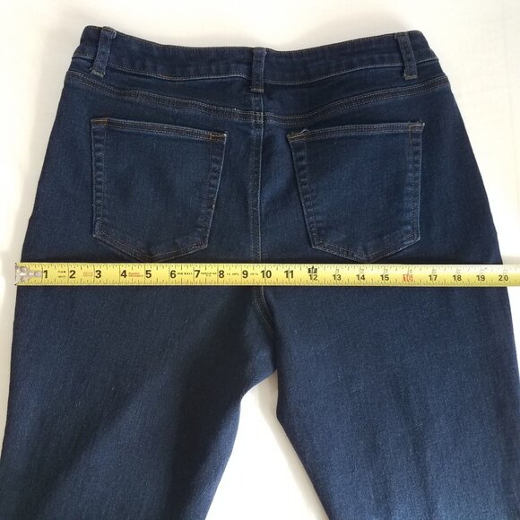 Faith Jeans High Rise Skinny Ankle Jeans SIZE 12 Dark Wash 32x26 Stretch - Picture 4 of 13